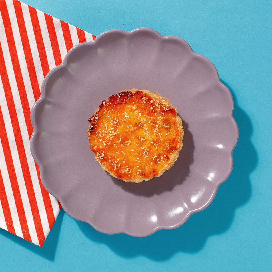 Caramelised Peach and Coconut Tart