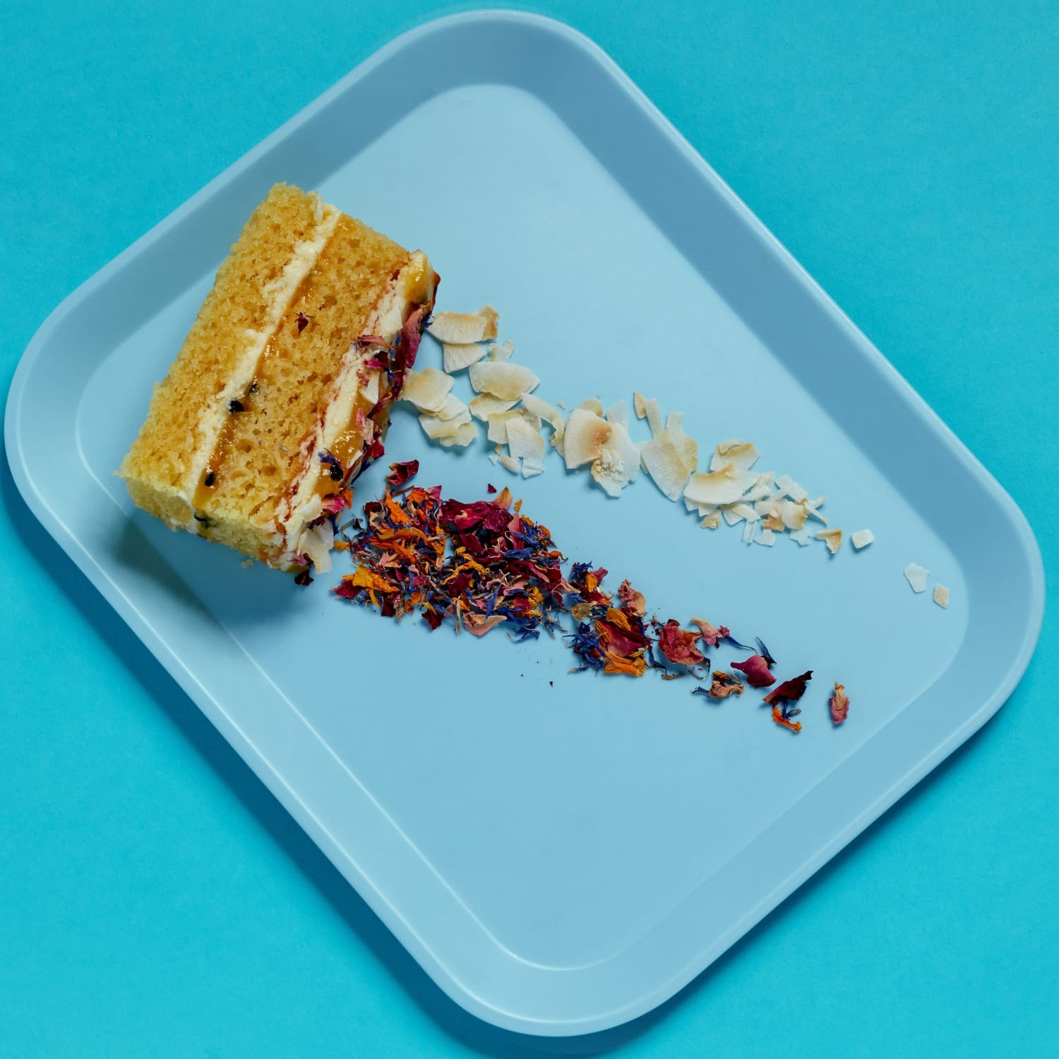 Passionfruit and Coconut Traycake