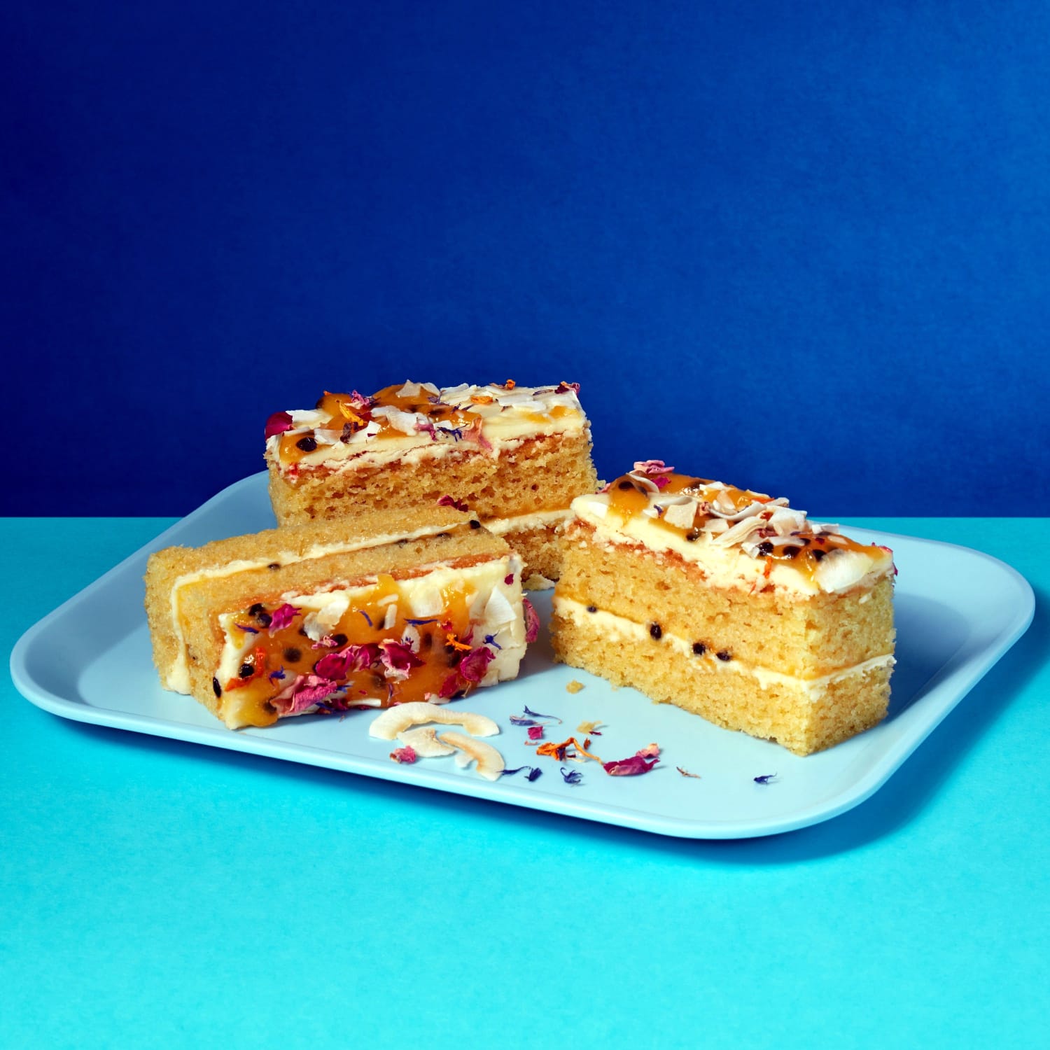 Passionfruit and Coconut Traycake
